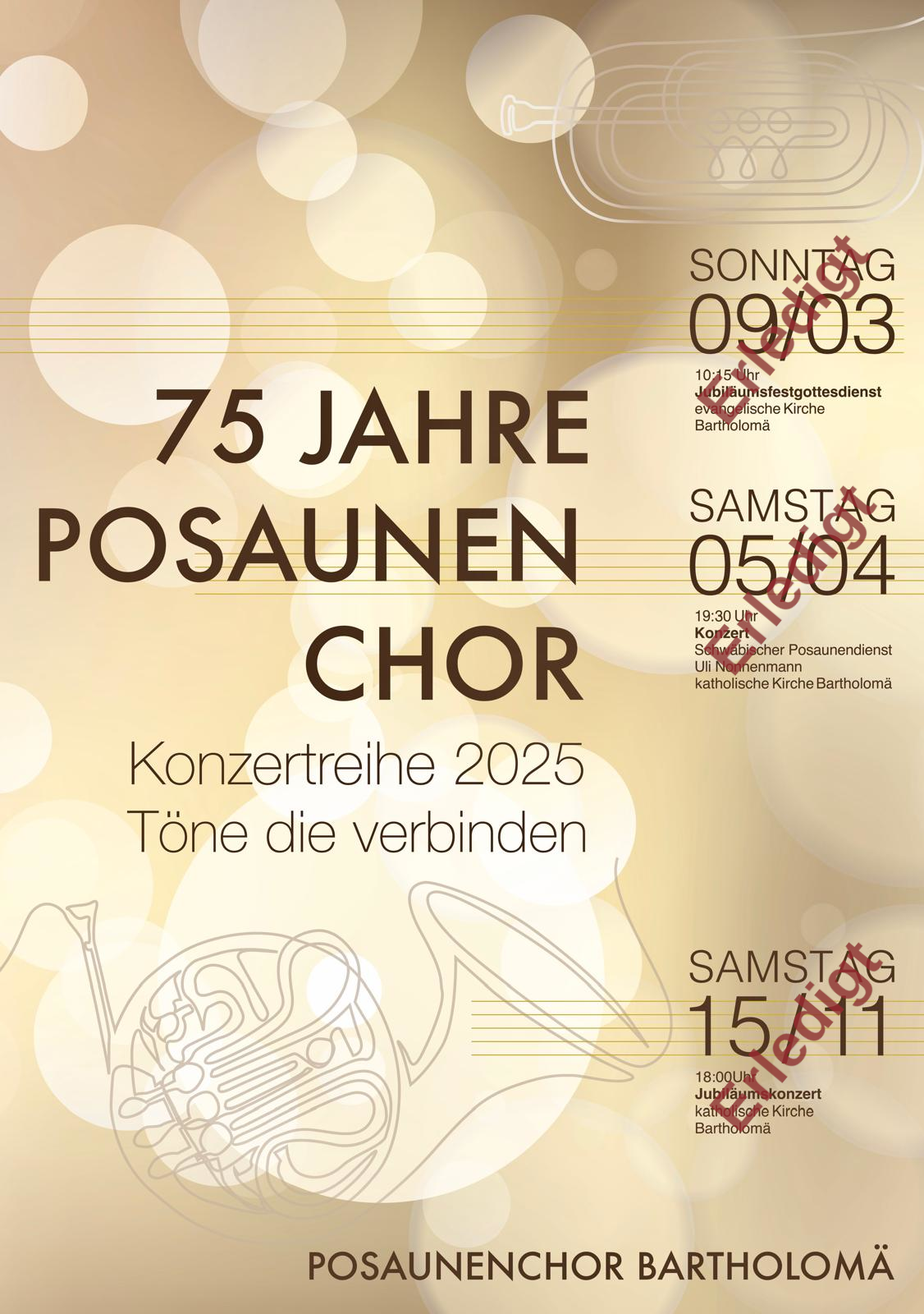 Konzert Posaunenchor Bartholomä
